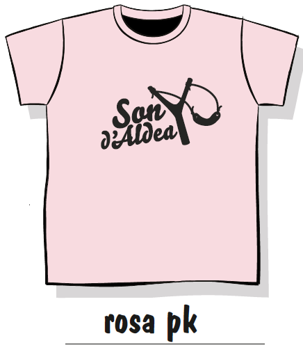 camiseta rosa